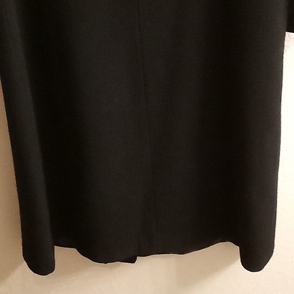 VINTAGE Stephanie Mathews Wool Winter Size 12 Black Color Pea Coat HMBC - Picture 3 of 15